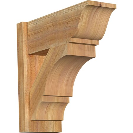 Ekena Millwork Balboa Rough Sawn Traditional Outlooker, Western Red Cedar, 8"W x 20"D x 20"H OUT08X20X20BOA01RWR